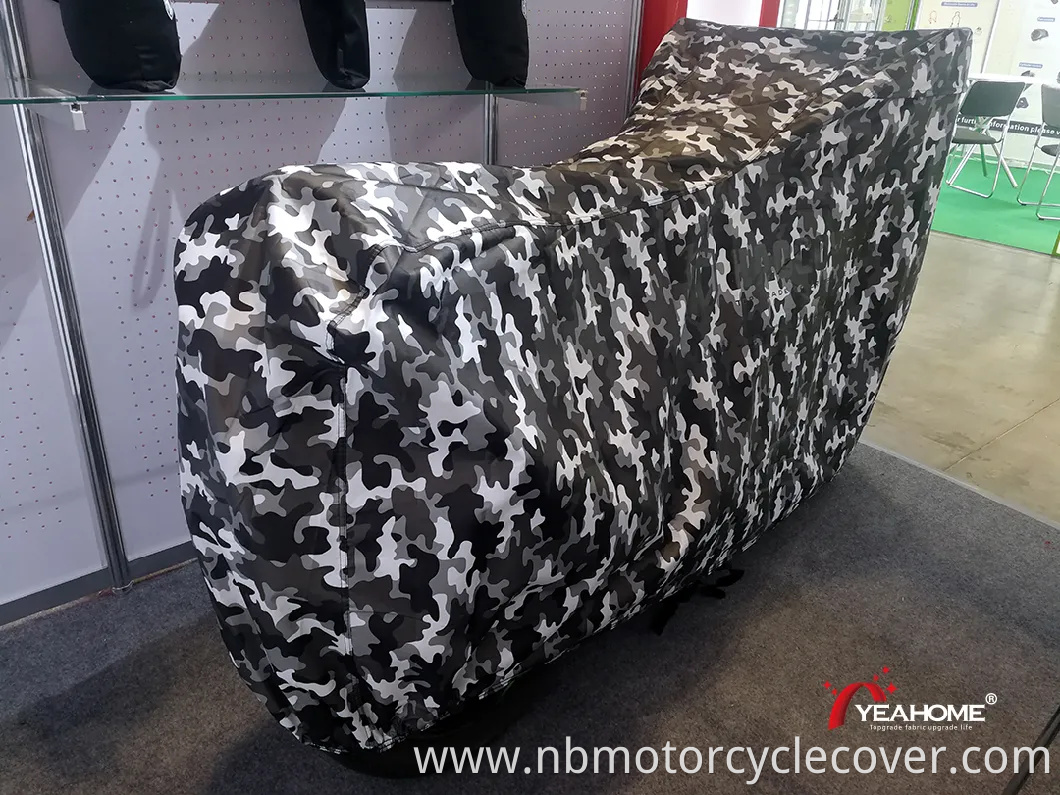 Camouflage Printed Design Outdoor Motorcycle Cover Waterproof Bike Cover